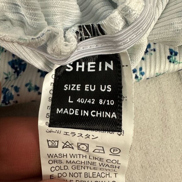 Shein Womens Maternity Floral Print Dress Sleeveless Spaghetti Straps Size L - Picture 4 of 7